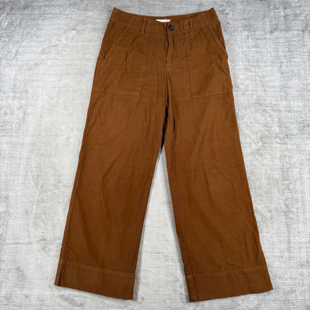 Velvet by Graham & Spencer Pants Womens 6 Brown Corduroy Wide Leg Baggy Utility